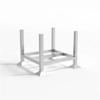 Carrello metallico per montanti e binari